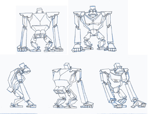 robot Moonkeys, modelsheet